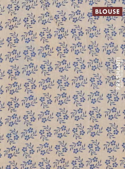 Kalamkari cotton saree yellow and blue with allover bandhini prints and printed border