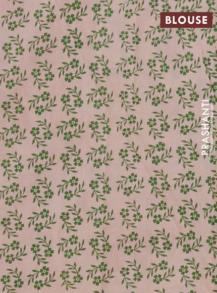 Kalamkari cotton saree maroon and green with allover bandhini prints and printed border