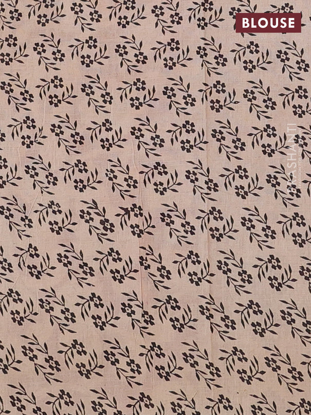 Kalamkari cotton saree yellow and maroon with allover prints and printed border