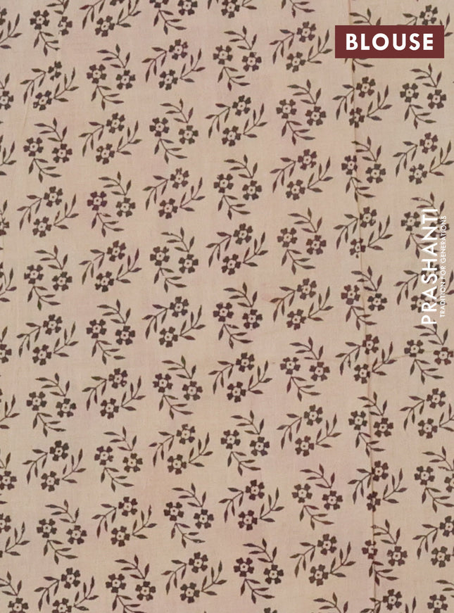 Kalamkari cotton saree green and yellow with allover prints and printed border