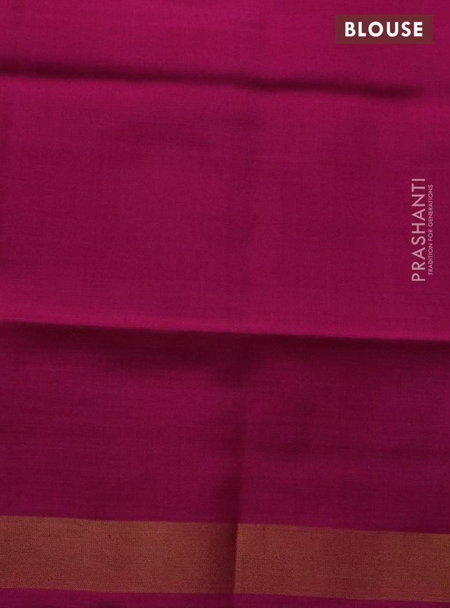 Rajkot patola silk saree cs blue and pink with allover ikat weaves and zari woven border