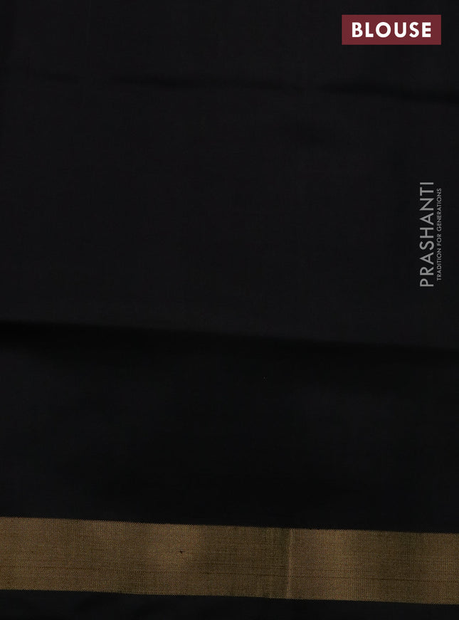 Rajkot patola silk saree orange and black with allover ikat weaves and zari woven border