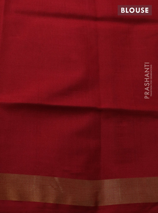 Rajkot patola silk saree pale yellow and red with allover ikat weaves and zari woven border