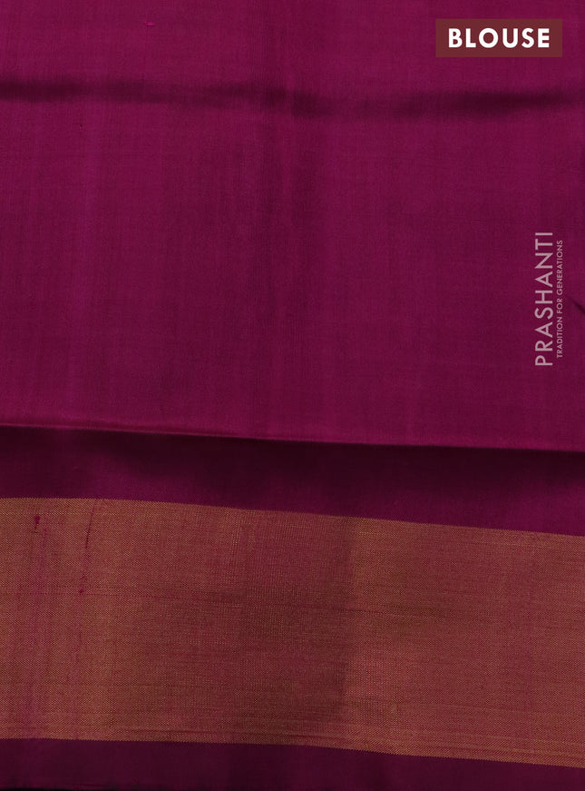 Rajkot patola silk saree wine shade and magenta pink with allover ikat weaves and zari woven border