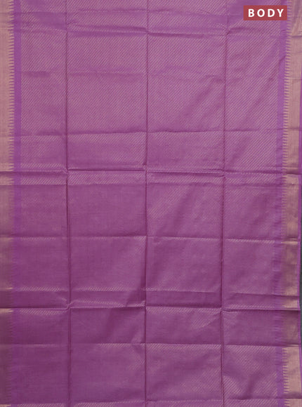 Semi munga jacquard saree lavender with allover zari weaves and zari woven border
