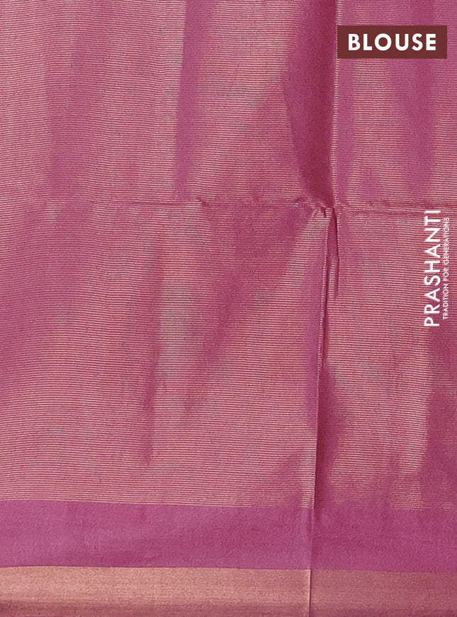 Semi munga jacquard saree pink with allover zari weaves and zari woven border