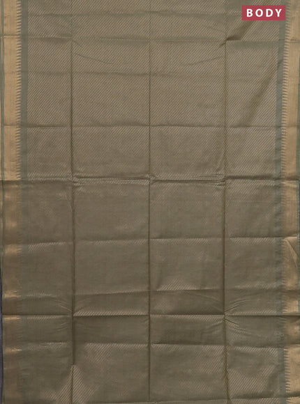 Semi munga jacquard saree pastel green with allover zari weaves and zari woven border