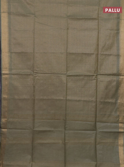 Semi munga jacquard saree pastel green with allover zari weaves and zari woven border