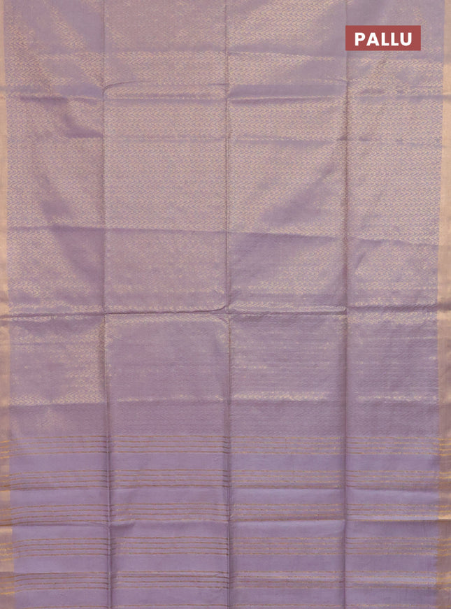 Semi munga jacquard saree grey with allover zari weaves and zari woven border