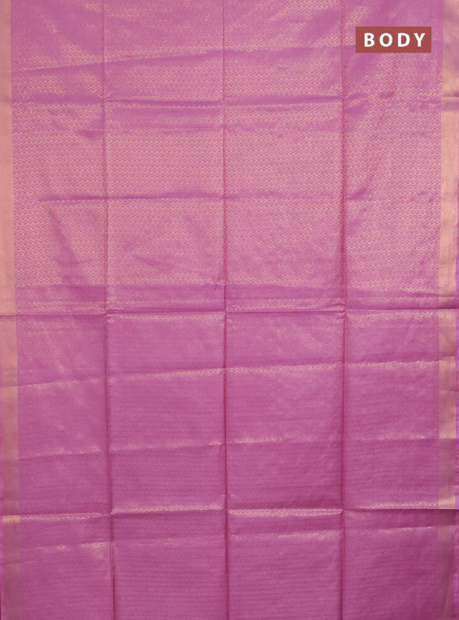 Semi munga jacquard saree mauve pink with allover zari weaves and zari woven border