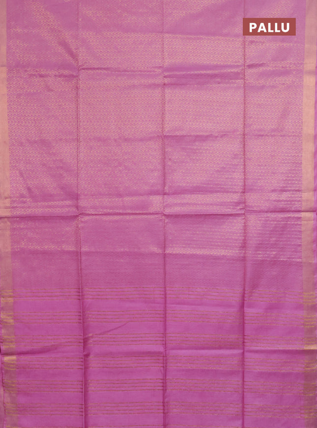Semi munga jacquard saree mauve pink with allover zari weaves and zari woven border