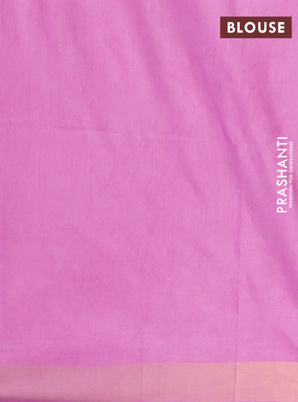 Semi munga jacquard saree mauve pink with allover zari weaves and zari woven border