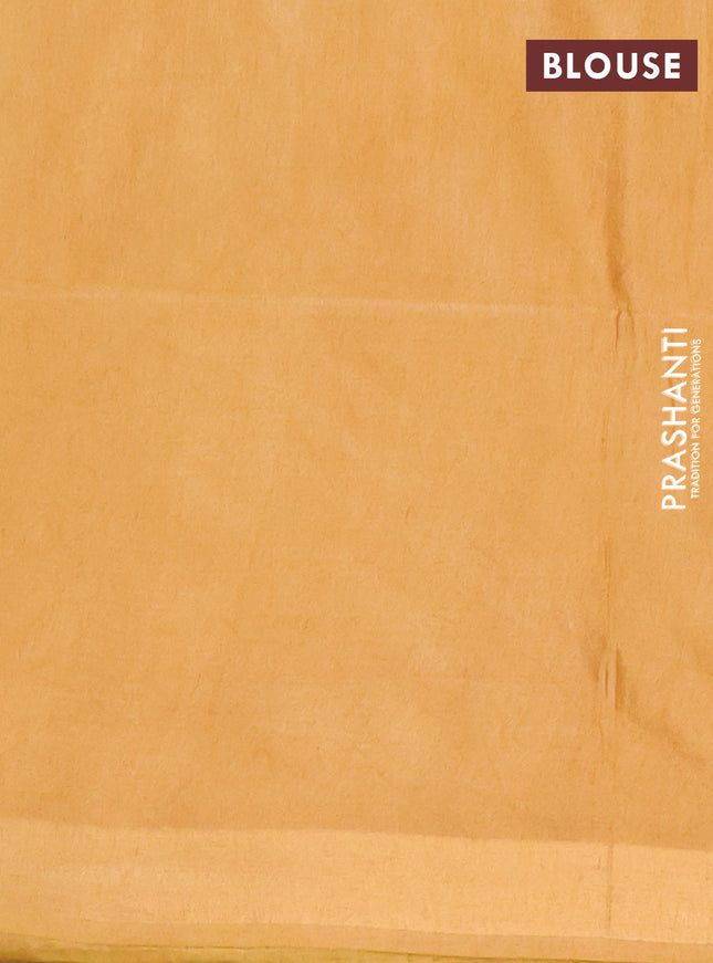 Semi munga jacquard saree mustard yellow with allover zari weaves and zari woven border