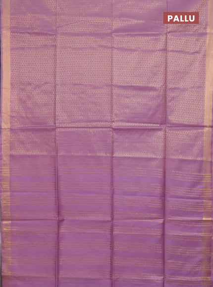 Semi munga jacquard saree pastel lavender with allover zari weaves and zari woven border