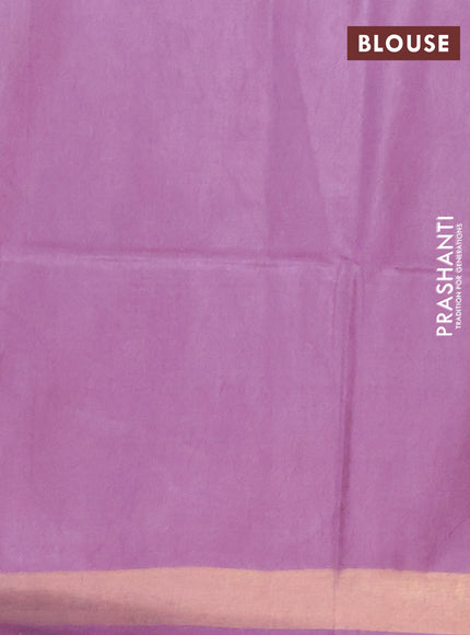 Semi munga jacquard saree pastel lavender with allover zari weaves and zari woven border