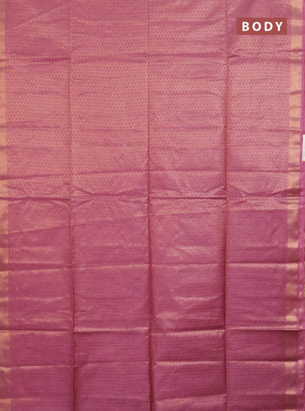 Semi munga jacquard saree mauve pink with allover zari weaves and zari woven border