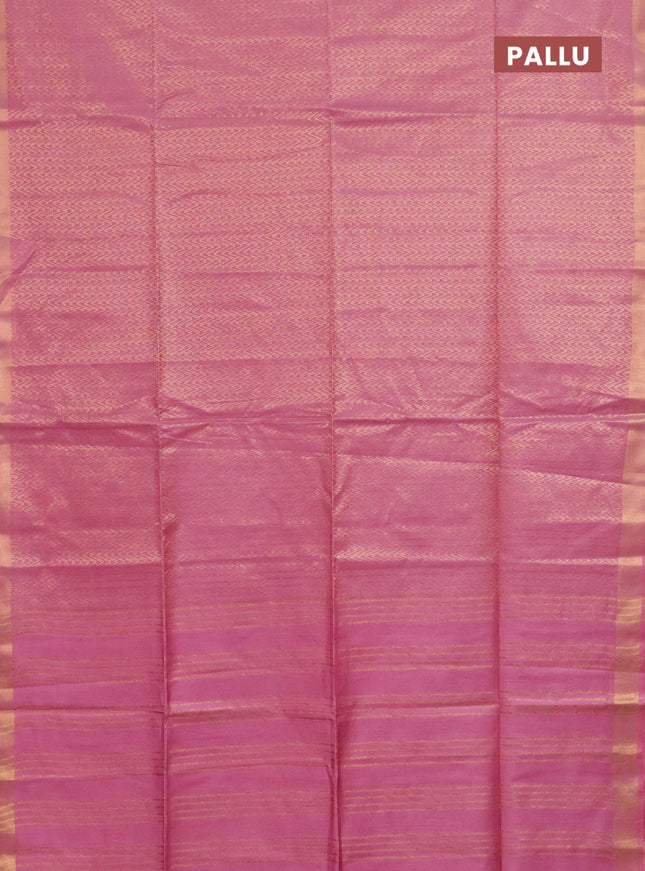 Semi munga jacquard saree mauve pink with allover zari weaves and zari woven border