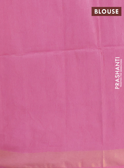 Semi munga jacquard saree mauve pink with allover zari weaves and zari woven border