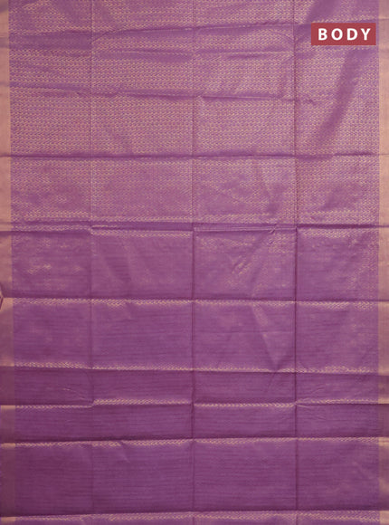 Semi munga jacquard saree lavender with allover zari weaves and zari woven border