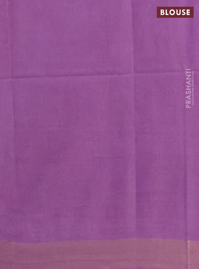 Semi munga jacquard saree lavender with allover zari weaves and zari woven border
