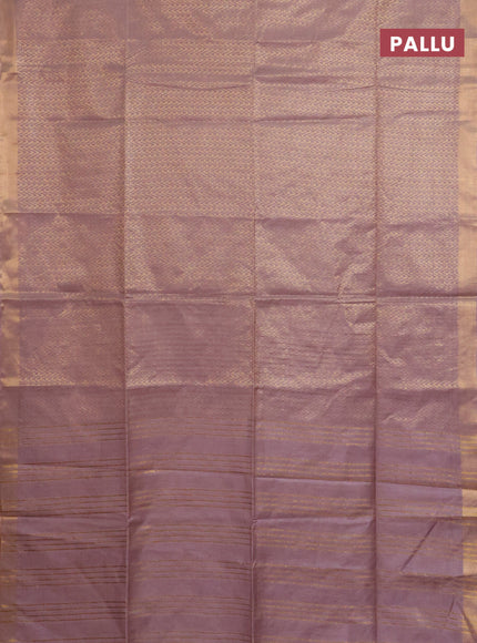 Semi munga jacquard saree brown shade with allover zari weaves and zari woven border