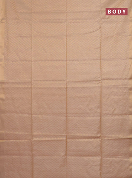 Semi munga jacquard saree sandal with allover zari weaves and zari woven border