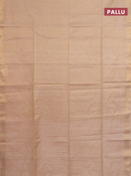 Semi munga jacquard saree sandal with allover zari weaves and zari woven border