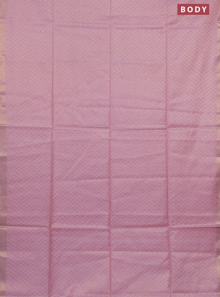 Semi munga jacquard saree light pink with allover zari weaves and zari woven border