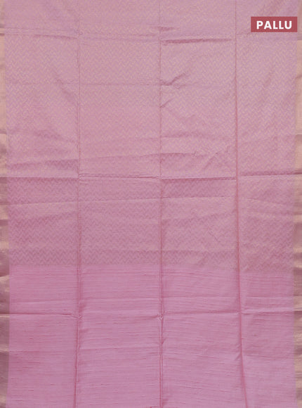 Semi munga jacquard saree light pink with allover zari weaves and zari woven border