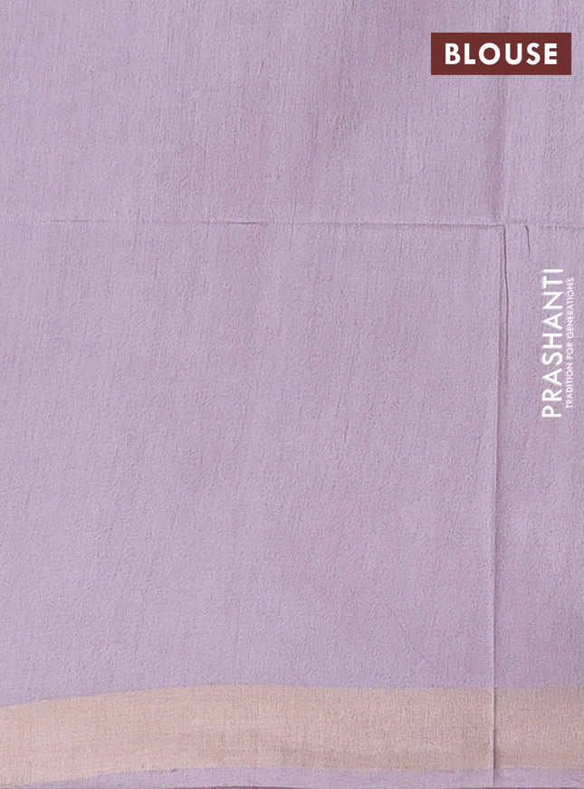 Semi munga jacquard saree grey with allover zari weaves and zari woven border