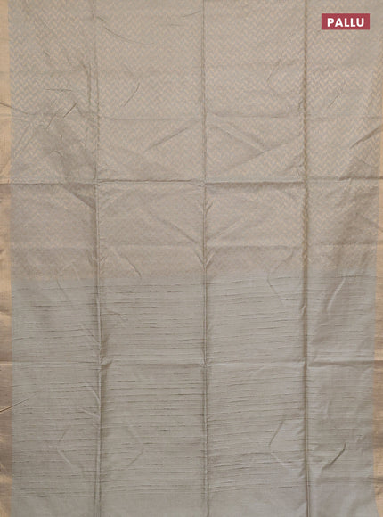 Semi munga jacquard saree pastel green with allover zari weaves and zari woven border