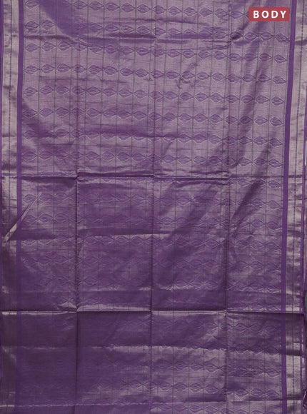 Semi munga jacquard saree lavender with allover zari weaves and zari woven border