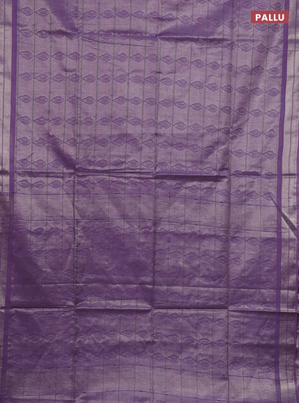 Semi munga jacquard saree lavender with allover zari weaves and zari woven border