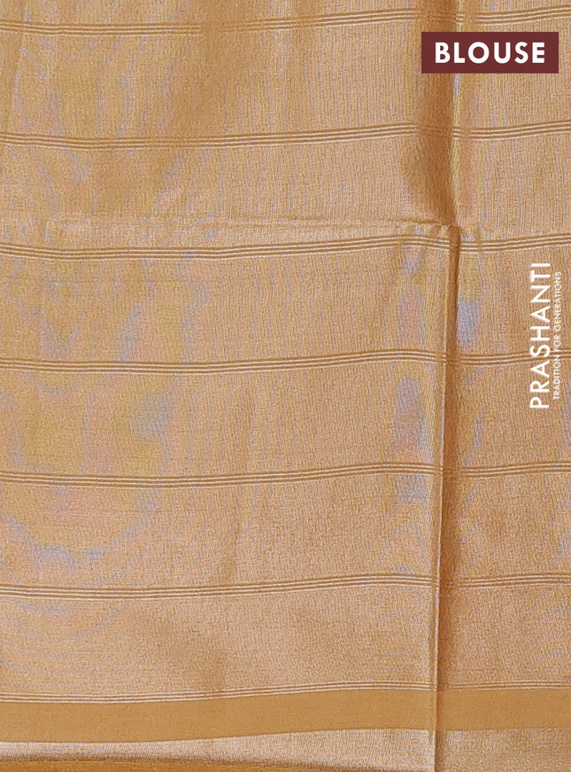 Semi munga jacquard saree mustard yellow with allover zari weaves and zari woven border