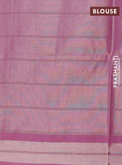 Semi munga jacquard saree mauve pink with allover zari weaves and zari woven border