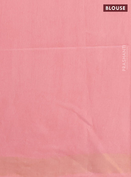 Semi munga jacquard saree peach shade with allover zari weaves and zari woven border