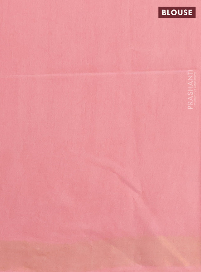 Semi munga jacquard saree peach shade with allover zari weaves and zari woven border