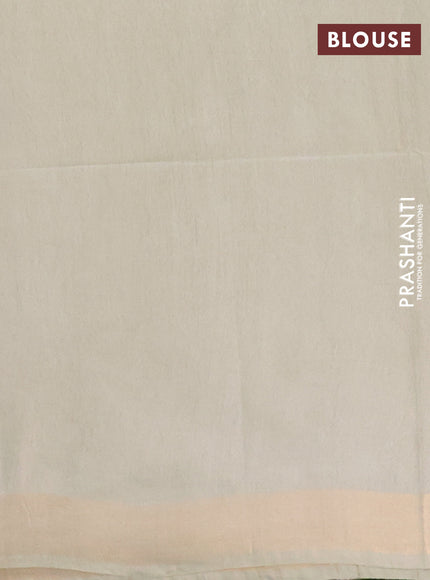 Semi munga jacquard saree mild pista green with allover zari weaves and zari woven border