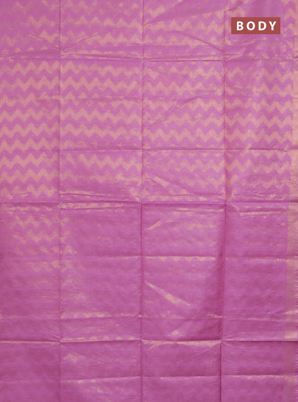 Semi munga jacquard saree pastel lavender with allover zari weaves and zari woven border