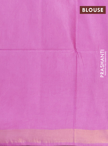 Semi munga jacquard saree pastel lavender with allover zari weaves and zari woven border