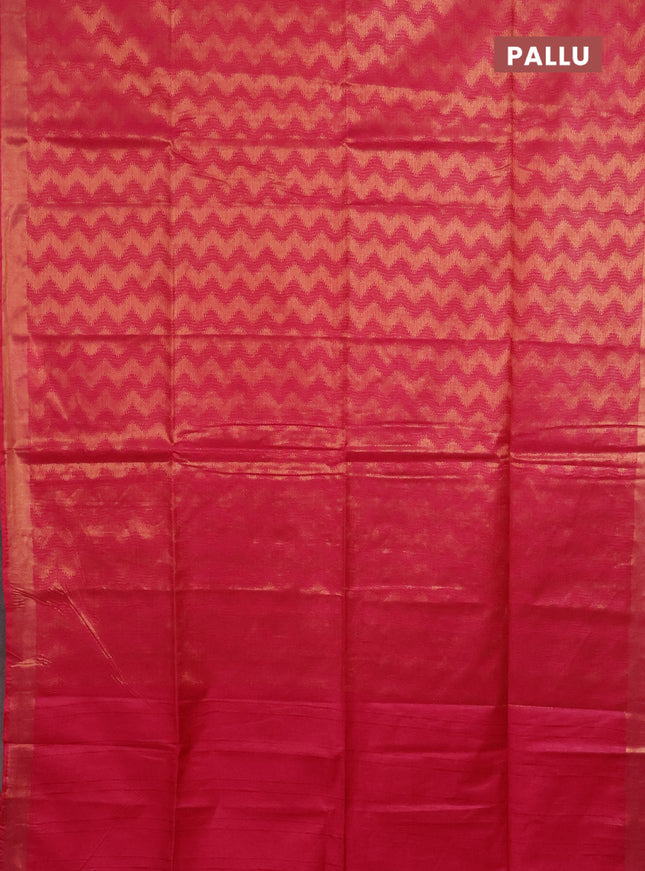 Semi munga jacquard saree pink with allover zari weaves and zari woven border
