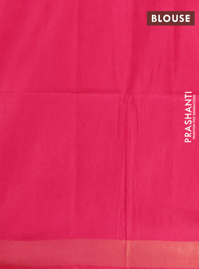 Semi munga jacquard saree pink with allover zari weaves and zari woven border