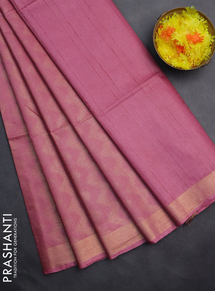 Semi munga jacquard saree pastel pink with allover zari weaves and zari woven border