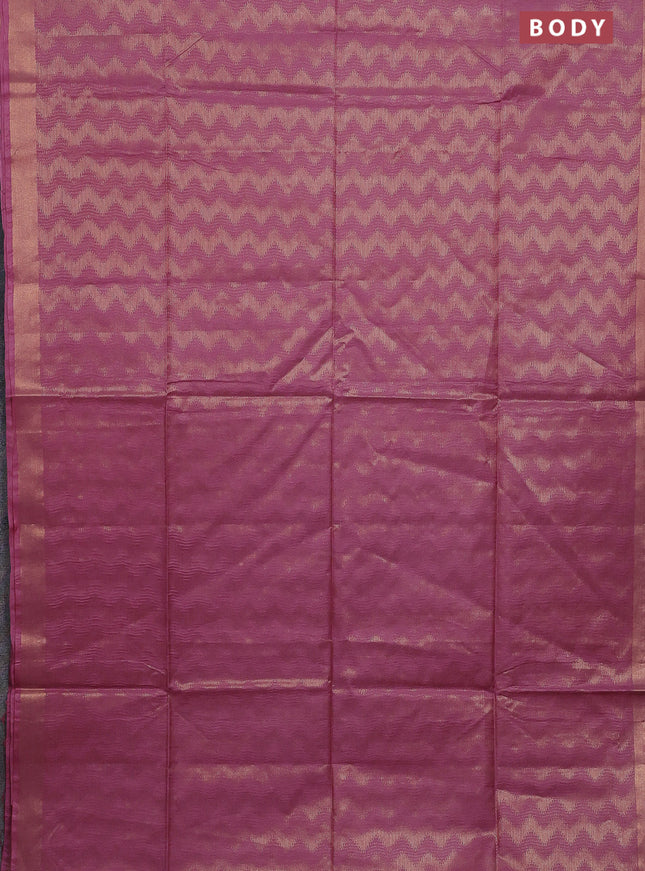 Semi munga jacquard saree pastel pink with allover zari weaves and zari woven border