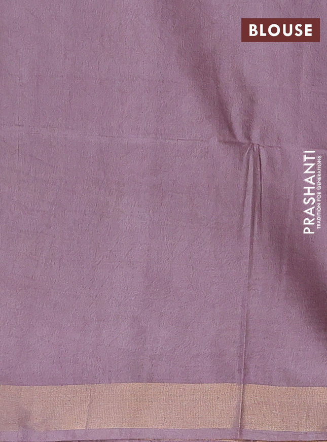 Semi munga jacquard saree pastel brown with allover zari weaves and zari woven border