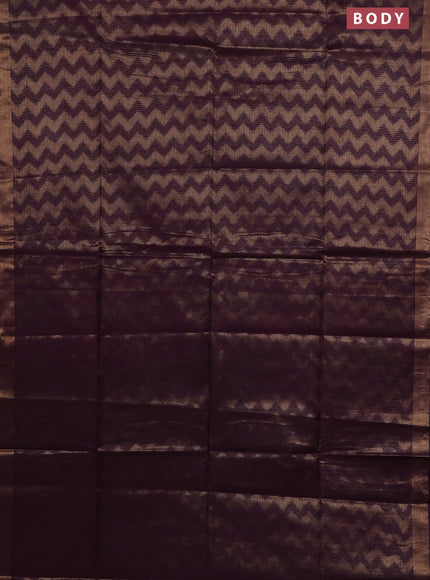 Semi munga jacquard saree wine shade with allover zari weaves and zari woven border