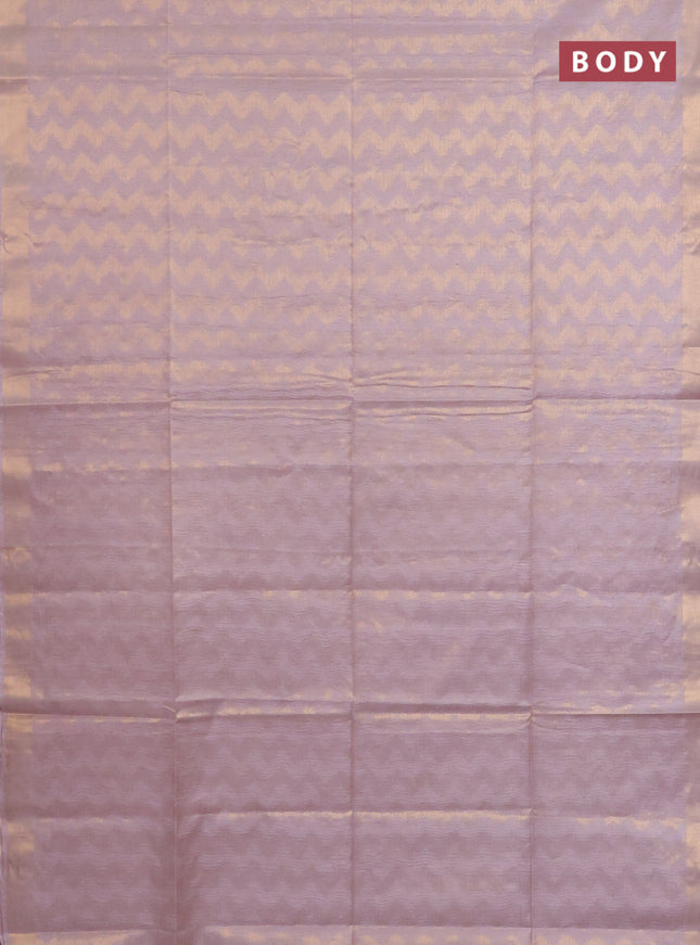 Semi munga jacquard saree grey with allover zari weaves and zari woven border