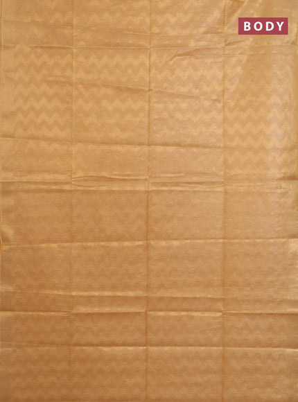 Semi munga jacquard saree sandal with allover zari weaves and zari woven border