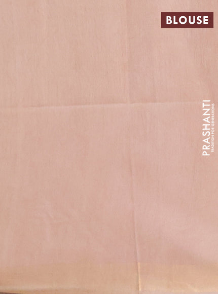 Semi munga jacquard saree beige with allover zari weaves and zari woven border