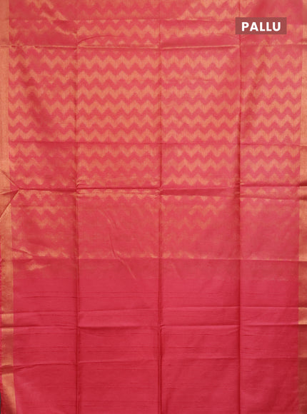 Semi munga jacquard saree pink shade with allover zari weaves and zari woven border